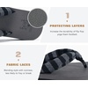 image:imageKuaiLu Flip Flops for Women with Arch Support Summer Beach Thong Sandals  Comfortable Yoga Mat Walking Shoes Cushion Slip On Casual Outfits Indoor OutdoorGrey Black