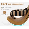 image:imageKuaiLu Flip Flops for Women with Arch Support Summer Beach Thong Sandals  Comfortable Yoga Mat Walking Shoes Cushion Slip On Casual Outfits Indoor OutdoorKhaki Black