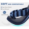 image:imageKuaiLu Flip Flops for Women with Arch Support Summer Beach Thong Sandals  Comfortable Yoga Mat Walking Shoes Cushion Slip On Casual Outfits Indoor OutdoorDark Blue