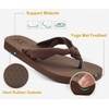 image:imageKuaiLu Flip Flops for Women with Arch Support Summer Beach Thong Sandals  Comfortable Yoga Mat Walking Shoes Cushion Slip On Casual Outfits Indoor OutdoorBrown