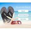 image:imageKuaiLu Flip Flops for Women with Arch Support Summer Beach Thong Sandals  Comfortable Yoga Mat Walking Shoes Cushion Slip On Casual Outfits Indoor OutdoorGrey Black