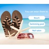 image:imageKuaiLu Flip Flops for Women with Arch Support Summer Beach Thong Sandals  Comfortable Yoga Mat Walking Shoes Cushion Slip On Casual Outfits Indoor OutdoorBrown Black