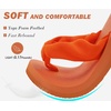 image:imageKuaiLu Flip Flops for Women with Arch Support Summer Beach Thong Sandals  Comfortable Yoga Mat Walking Shoes Cushion Slip On Casual Outfits Indoor OutdoorOrange