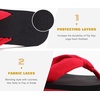 image:imageKuaiLu Flip Flops for Women with Arch Support Summer Beach Thong Sandals  Comfortable Yoga Mat Walking Shoes Cushion Slip On Casual Outfits Indoor OutdoorRed Black