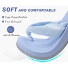 image:imageKuaiLu Flip Flops for Women with Arch Support Summer Beach Thong Sandals  Comfortable Yoga Mat Walking Shoes Cushion Slip On Casual Outfits Indoor OutdoorBlue