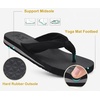 image:imageKuaiLu Flip Flops for Women with Arch Support Summer Beach Thong Sandals  Comfortable Yoga Mat Walking Shoes Cushion Slip On Casual Outfits Indoor OutdoorBlack