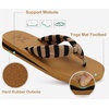 image:imageKuaiLu Flip Flops for Women with Arch Support Summer Beach Thong Sandals  Comfortable Yoga Mat Walking Shoes Cushion Slip On Casual Outfits Indoor OutdoorKhaki Black