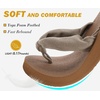 image:imageKuaiLu Flip Flops for Women with Arch Support Summer Beach Thong Sandals  Comfortable Yoga Mat Walking Shoes Cushion Slip On Casual Outfits Indoor OutdoorCamel Apricot