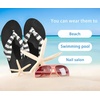 image:imageKuaiLu Flip Flops for Women with Arch Support Summer Beach Thong Sandals  Comfortable Yoga Mat Walking Shoes Cushion Slip On Casual Outfits Indoor OutdoorBlack White