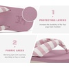 image:imageKuaiLu Flip Flops for Women with Arch Support Summer Beach Thong Sandals  Comfortable Yoga Mat Walking Shoes Cushion Slip On Casual Outfits Indoor OutdoorPink White