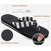 image:imageKuaiLu Flip Flops for Women with Arch Support Summer Beach Thong Sandals  Comfortable Yoga Mat Walking Shoes Cushion Slip On Casual Outfits Indoor OutdoorBlack White