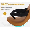 image:imageKuaiLu Flip Flops for Women with Arch Support Summer Beach Thong Sandals  Comfortable Yoga Mat Walking Shoes Cushion Slip On Casual Outfits Indoor OutdoorBlack Tan