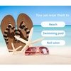 image:imageKuaiLu Flip Flops for Women with Arch Support Summer Beach Thong Sandals  Comfortable Yoga Mat Walking Shoes Cushion Slip On Casual Outfits Indoor OutdoorKhaki Black