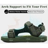 image:imageKuaiLu Mens Walking Sandals with Arch Support  Adjustable amp Lightweight  Chunky Yoga Mat Cushioned Athletic Sandles Man Outdoor Shoes For Trail Beach Light Hiking amp TravelGreen