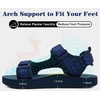 image:imageKuaiLu Mens Walking Sandals with Arch Support  Adjustable amp Lightweight  Chunky Yoga Mat Cushioned Athletic Sandles Man Outdoor Shoes For Trail Beach Light Hiking amp TravelDark Blue
