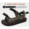 image:imageKuaiLu Mens Walking Sandals with Arch Support  Adjustable amp Lightweight  Chunky Yoga Mat Cushioned Athletic Sandles Man Outdoor Shoes For Trail Beach Light Hiking amp TravelCoffee Brown