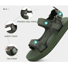 image:imageKuaiLu Mens Walking Sandals with Arch Support  Adjustable amp Lightweight  Chunky Yoga Mat Cushioned Athletic Sandles Man Outdoor Shoes For Trail Beach Light Hiking amp TravelGreen