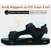 image:imageKuaiLu Mens Walking Sandals with Arch Support  Adjustable amp Lightweight  Chunky Yoga Mat Cushioned Athletic Sandles Man Outdoor Shoes For Trail Beach Light Hiking amp TravelBlack