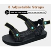 image:imageKuaiLu Mens Walking Sandals with Arch Support  Adjustable amp Lightweight  Chunky Yoga Mat Cushioned Athletic Sandles Man Outdoor Shoes For Trail Beach Light Hiking amp TravelBlack