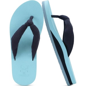 image:imageKuaiLu Flip Flops for Women with Arch Support Summer Beach Thong Sandals  Comfortable Yoga Mat Walking Shoes Cushion Slip On Casual Outfits Indoor OutdoorLight Blue