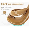 image:imageKuaiLu Flip Flops for Women with Arch Support Summer Beach Thong Sandals  Comfortable Walking Shoes Lightweight Soft Yoga Mat Cushion Silk Outfits Slip On Indoor OutdoorKhaki