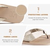 image:imageKuaiLu Flip Flops for Women with Arch Support Summer Beach Thong Sandals  Comfortable Walking Shoes Lightweight Soft Yoga Mat Cushion Silk Outfits Slip On Indoor OutdoorBeige