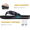 image:imageKuaiLu Flip Flops for Women with Arch Support Summer Beach Thong Sandals  Comfortable Walking Shoes Lightweight Soft Yoga Mat Cushion Silk Outfits Slip On Indoor OutdoorBlack