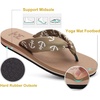image:imageKuaiLu Flip Flops for Women with Arch Support Summer Beach Thong Sandals  Comfortable Walking Shoes Lightweight Soft Yoga Mat Cushion Silk Outfits Slip On Indoor OutdoorLight Brown