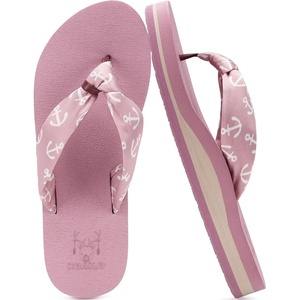 image:imageKuaiLu Flip Flops for Women with Arch Support Summer Beach Thong Sandals  Comfortable Walking Shoes Lightweight Soft Yoga Mat Cushion Silk Outfits Slip On Indoor OutdoorPink