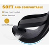 image:imageKuaiLu Mens Faux Leather Flip Flops with Comfortable Arch Support  Summer Beach Yoga Mat Cushion Walking Thong Sandals Slip On Indoor OutdoorBlack Grey