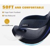 image:imageKuaiLu Mens Faux Leather Flip Flops with Comfortable Arch Support  Summer Beach Yoga Mat Cushion Walking Thong Sandals Slip On Indoor OutdoorBlue