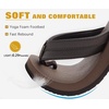 image:imageKuaiLu Mens Faux Leather Flip Flops with Comfortable Arch Support  Summer Beach Yoga Mat Cushion Walking Thong Sandals Slip On Indoor OutdoorBrown Reddish
