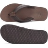 image:imageKuaiLu Mens Faux Leather Flip Flops with Comfortable Arch Support  Summer Beach Yoga Mat Cushion Walking Thong Sandals Slip On Indoor OutdoorBrown Reddish
