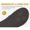 image:imageKuaiLu Mens Faux Leather Flip Flops with Comfortable Arch Support  Summer Beach Yoga Mat Cushion Walking Thong Sandals Slip On Indoor OutdoorBrown Reddish