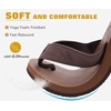 image:imageKuaiLu Mens Faux Leather Flip Flops with Comfortable Arch Support  Summer Beach Yoga Mat Cushion Walking Thong Sandals Slip On Indoor OutdoorCoffee