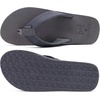 image:imageKuaiLu Mens Faux Leather Flip Flops with Comfortable Arch Support  Summer Beach Yoga Mat Cushion Walking Thong Sandals Slip On Indoor OutdoorDark Grey