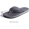 image:imageKuaiLu Mens Faux Leather Flip Flops with Comfortable Arch Support  Summer Beach Yoga Mat Cushion Walking Thong Sandals Slip On Indoor OutdoorGrey