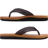 image:imageKuaiLu Mens Faux Leather Flip Flops with Comfortable Arch Support  Summer Beach Yoga Mat Cushion Walking Thong Sandals Slip On Indoor OutdoorKhaki
