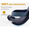 image:imageKuaiLu Mens Faux Leather Flip Flops with Comfortable Arch Support  Summer Beach Yoga Mat Cushion Walking Thong Sandals Slip On Indoor OutdoorNavy Blue