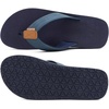 image:imageKuaiLu Mens Faux Leather Flip Flops with Comfortable Arch Support  Summer Beach Yoga Mat Cushion Walking Thong Sandals Slip On Indoor OutdoorNavy Blue