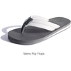 image:imageKuaiLu Mens Faux Leather Flip Flops with Comfortable Arch Support  Summer Beach Yoga Mat Cushion Walking Thong Sandals Slip On Indoor OutdoorWhite Grey