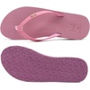 image:imageKuaiLu Flip Flops for Women with Arch Support Summer Beach Thong Sandals  Comfortable Yoga Mat Cushion Walking Shoes Slip on Casual Outfits Faux Leather Indoor OutdoorDark Pink