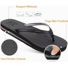 image:imageKuaiLu Flip Flops for Women with Arch Support Summer Beach Thong Sandals  Comfortable Yoga Mat Cushion Walking Shoes Slip on Casual Outfits Faux Leather Indoor OutdoorBlack