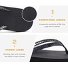 image:imageKuaiLu Flip Flops for Women with Arch Support Summer Beach Thong Sandals  Comfortable Yoga Mat Cushion Walking Shoes Slip on Casual Outfits Faux Leather Indoor OutdoorSequined Black
