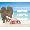 image:imageKuaiLu Flip Flops for Women with Arch Support Summer Beach Thong Sandals  Comfortable Yoga Mat Cushion Walking Shoes Slip on Casual Outfits Faux Leather Indoor OutdoorCamel