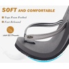 image:imageKuaiLu Flip Flops for Women with Arch Support Summer Beach Thong Sandals  Comfortable Yoga Mat Cushion Walking Shoes Slip on Casual Outfits Faux Leather Indoor OutdoorGrey