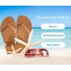 image:imageKuaiLu Flip Flops for Women with Arch Support Summer Beach Thong Sandals  Comfortable Yoga Mat Cushion Walking Shoes Slip on Casual Outfits Faux Leather Indoor OutdoorTan
