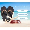 image:imageKuaiLu Flip Flops for Women with Arch Support Summer Beach Thong Sandals  Comfortable Yoga Mat Cushion Walking Shoes Slip on Casual Outfits Faux Leather Indoor OutdoorBrown