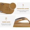 image:imageKuaiLu Flip Flops for Women with Arch Support Summer Beach Thong Sandals  Comfortable Yoga Mat Cushion Walking Shoes Slip on Casual Outfits Faux Leather Indoor OutdoorKhaki