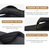 image:imageKuaiLu Mens Sport Flip Flops Orthotic Thong Sandals With Arch Support  Comfortable Toe Post Beach Pool Slides For Plantar Fasciitis Outdoor SummerBlack
